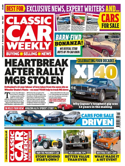 Cover image for Classic Car Weekly